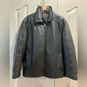Danier Mens Black Leather Jacket